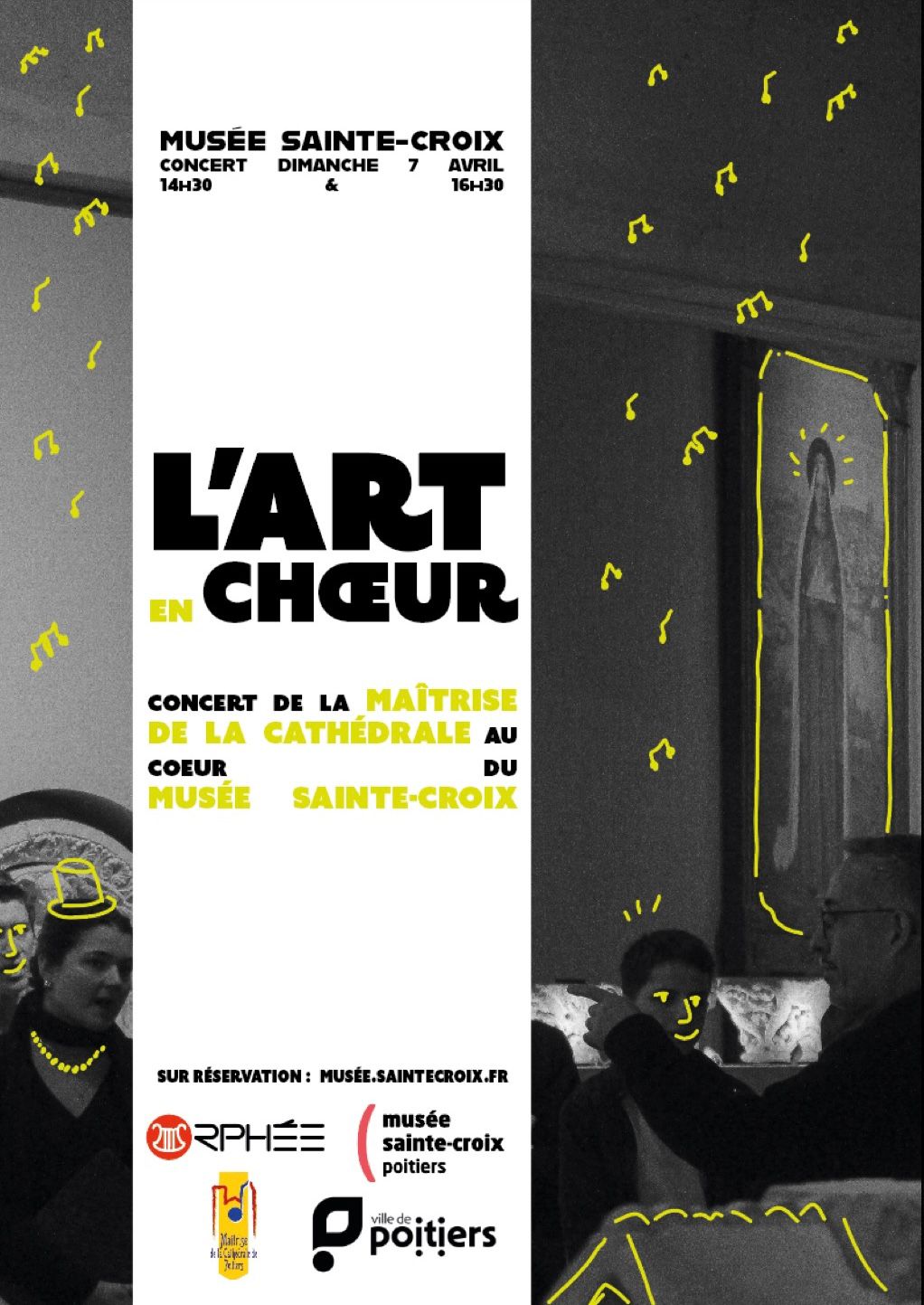 Concert de la Maîtrise de la Cathédrale de Poitiers au musée sainte croix le 7 avril 2024